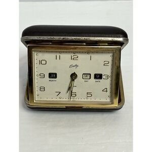 Vintage Bradley Day, Date & Month Travel Alarm Clock